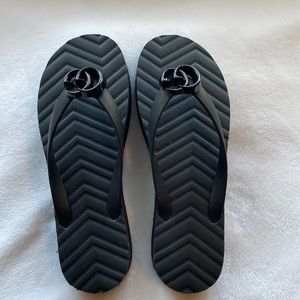 Super comfy Gucci flip flops!